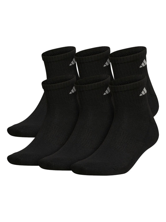 Adidas 6-Pack Ankle Socks in Black