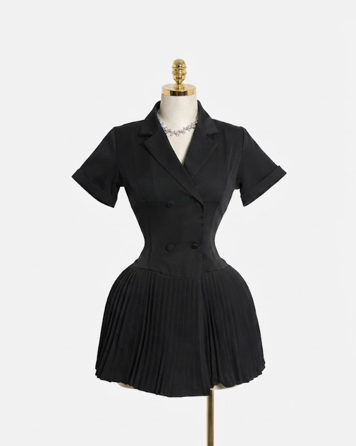 Black Double Breasted Blazer dress