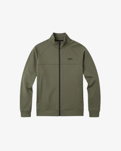 Boohooman Active Tech Funnel Neck Zip Thru