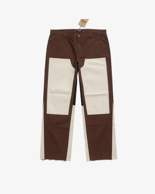 Boohooman Elastic Waist Baggy Pant  Brown