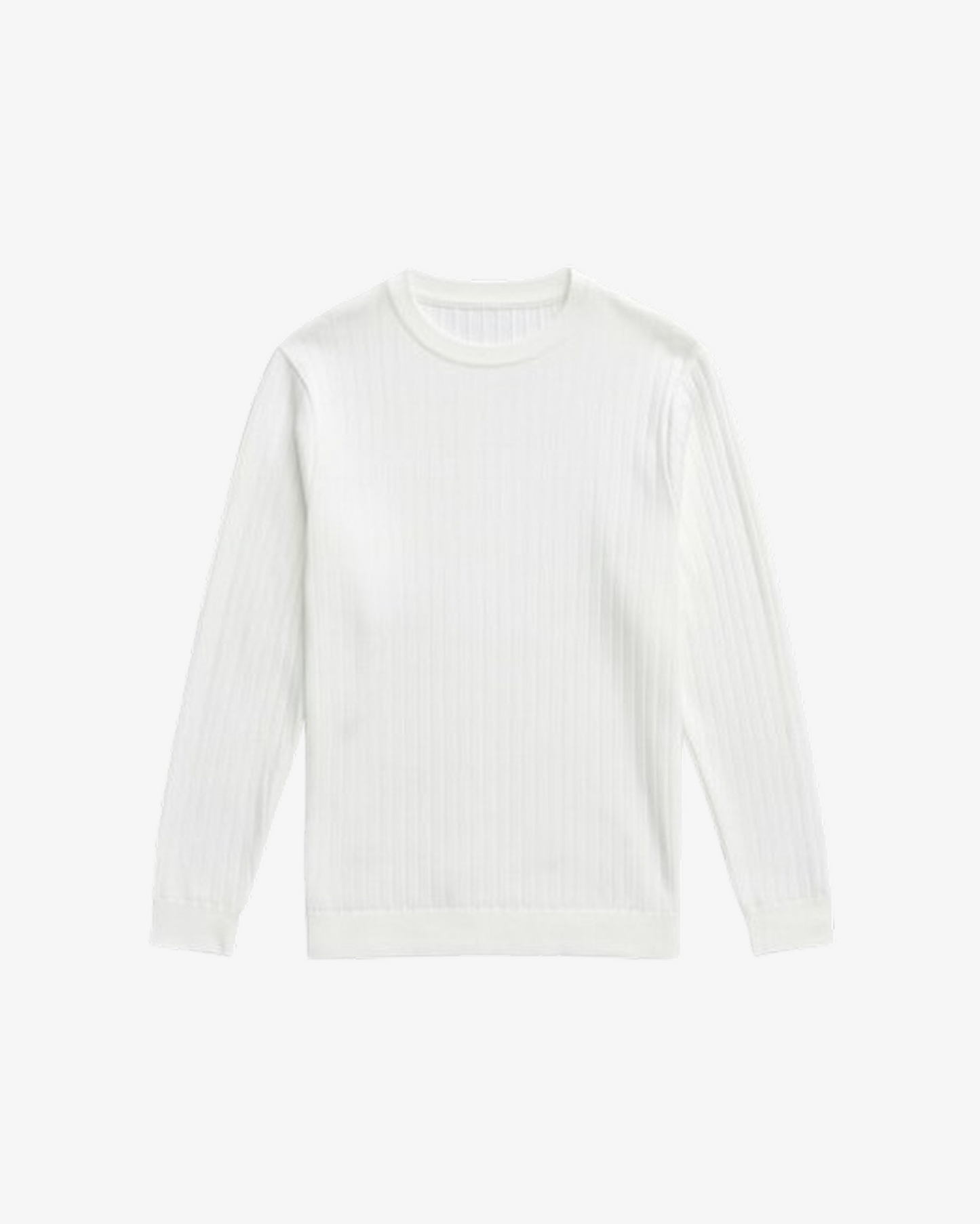Boohooman Muscle Fit Ribbad Ls Jumper