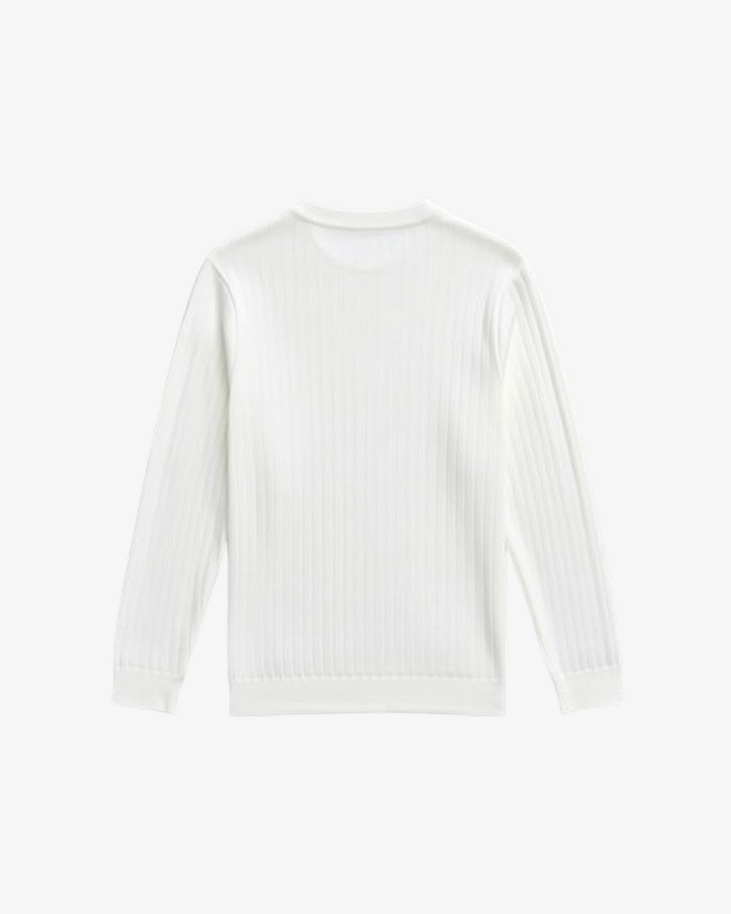 Boohooman Muscle Fit Ribbad Ls Jumper