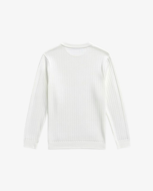 Boohooman Muscle Fit Ribbad Ls Jumper