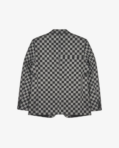 Boohooman Oversized Boxy Checkerboard Blazer
