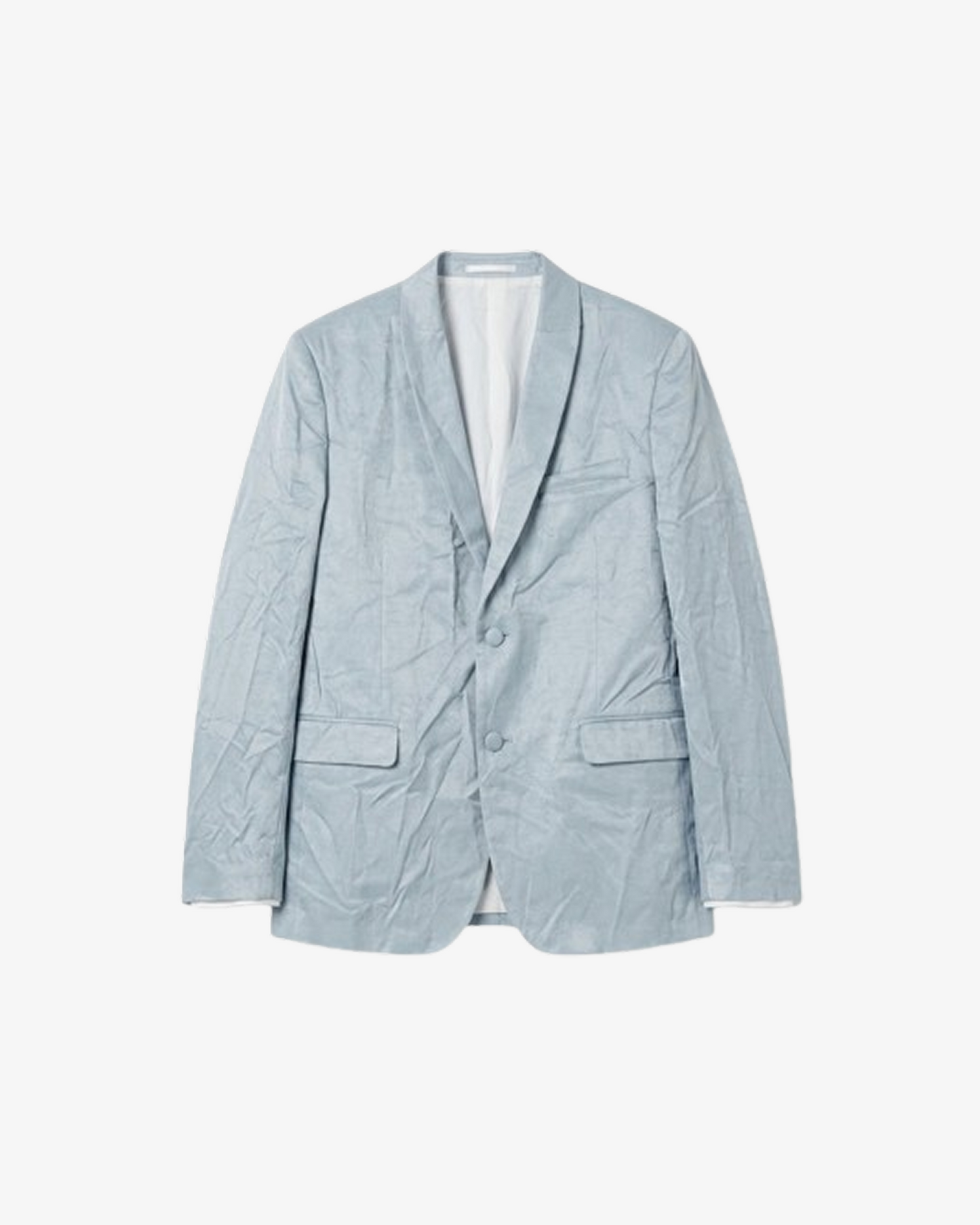 Boohooman Plus Skinny Velour Blazer
