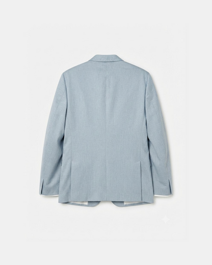 Boohooman Plus Skinny Velour Blazer