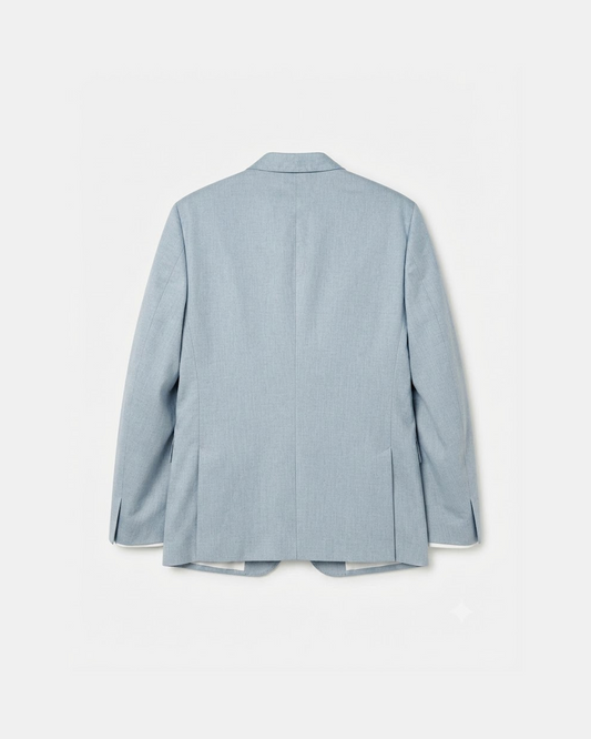 Boohooman Plus Skinny Velour Blazer