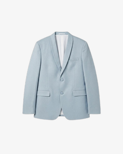 Boohooman Plus Skinny Velour Blazer