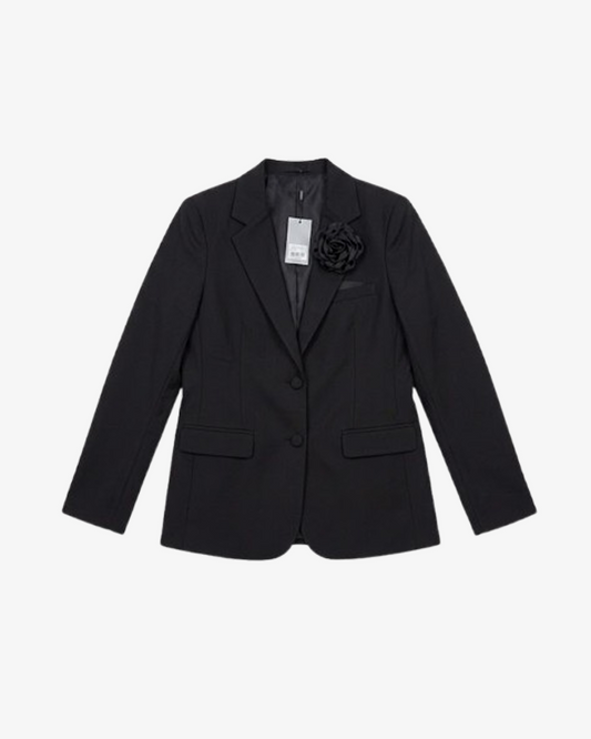 Boohooman Pocket Square Single Breasted Tailored Blazer
