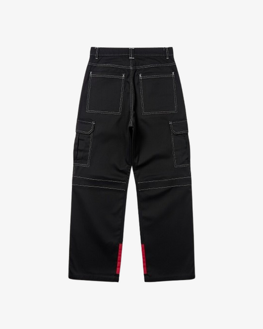 Boohooman Tall Relaxed Cargo Graffiti Print Trouser