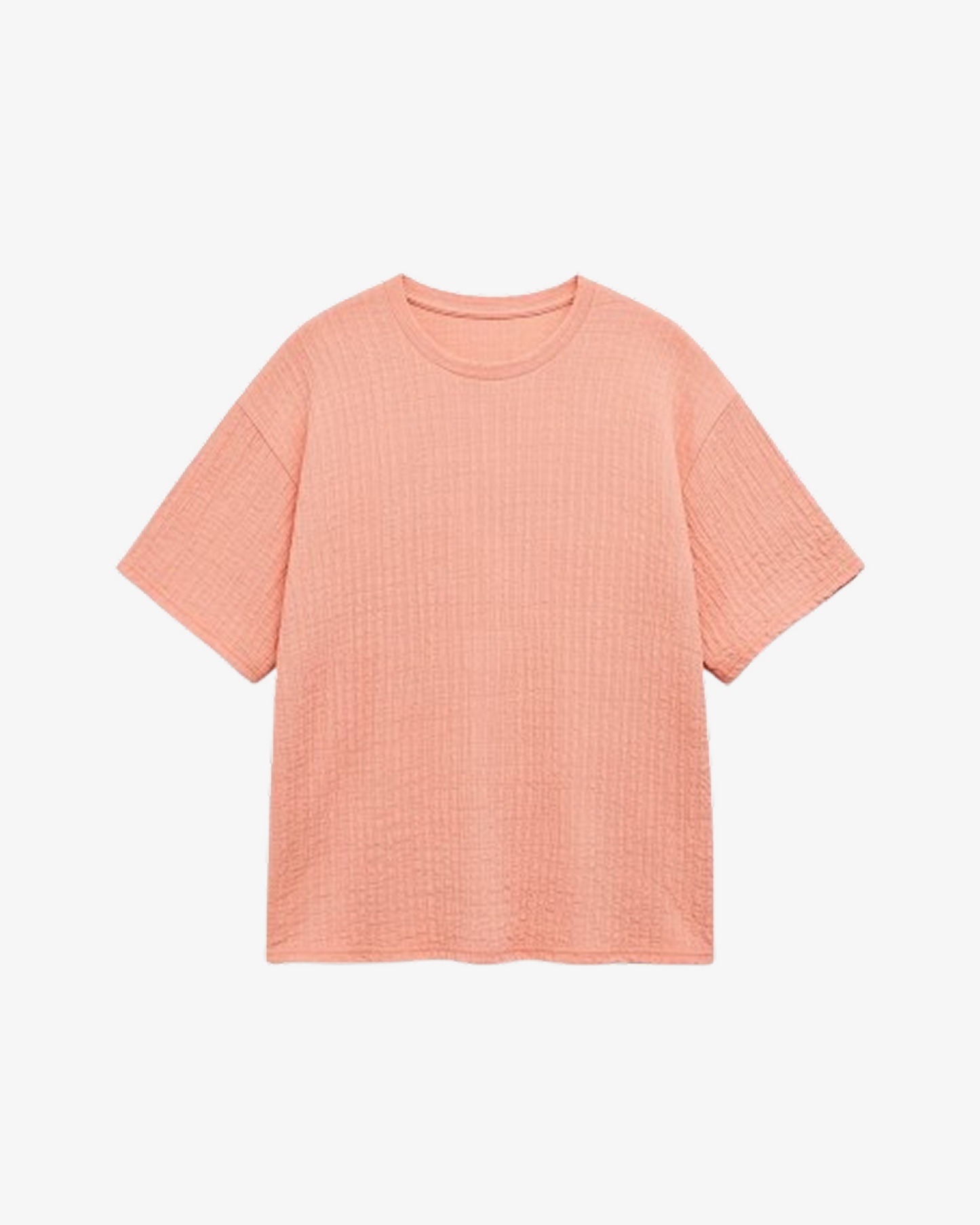 Boohooman Plus Crinkle Textured Shirt & Short Set