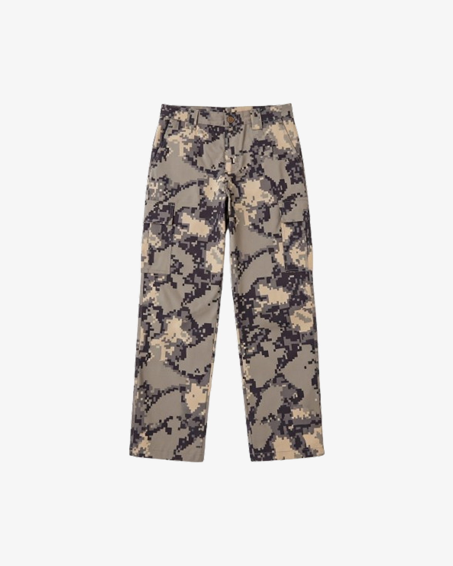 Boohooman Tall Fixed Waist Slim Flare Gusset Pixel Camo Trouser
