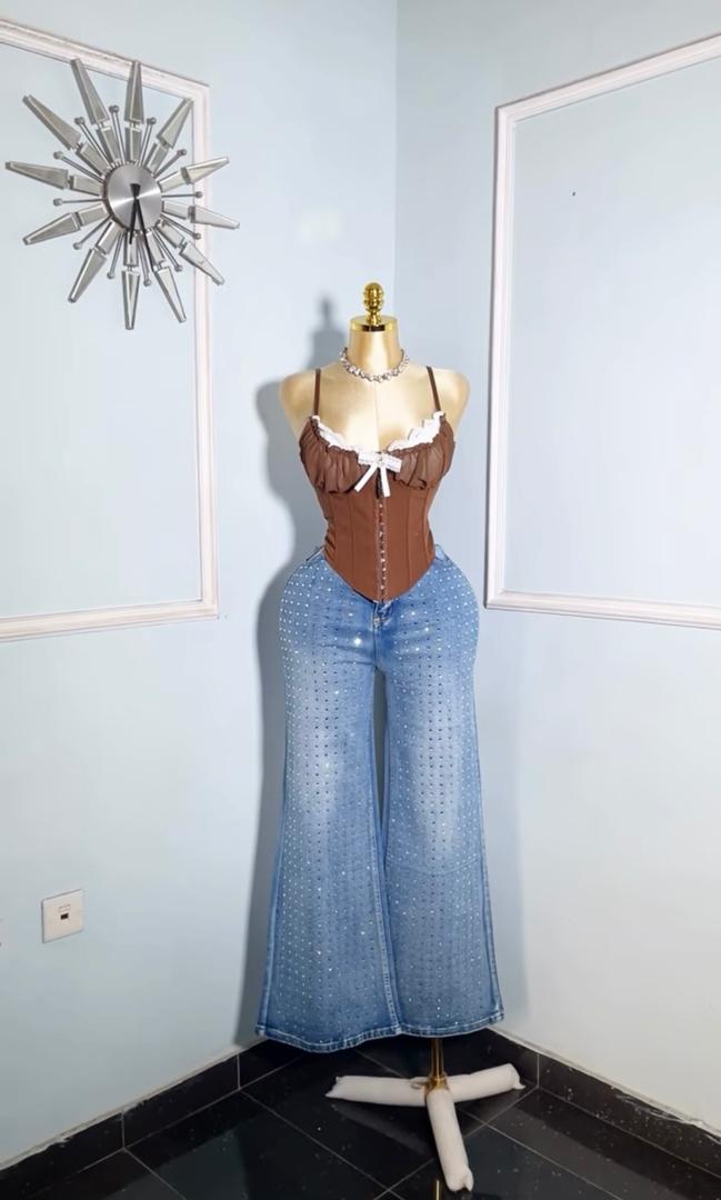 Brown Corset Top