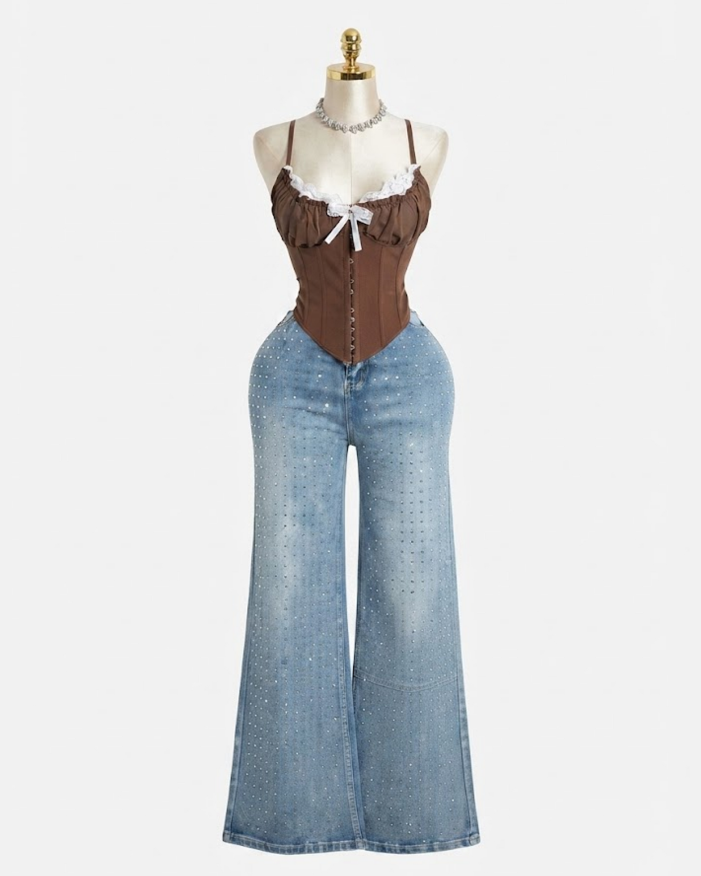Brown Corset Top