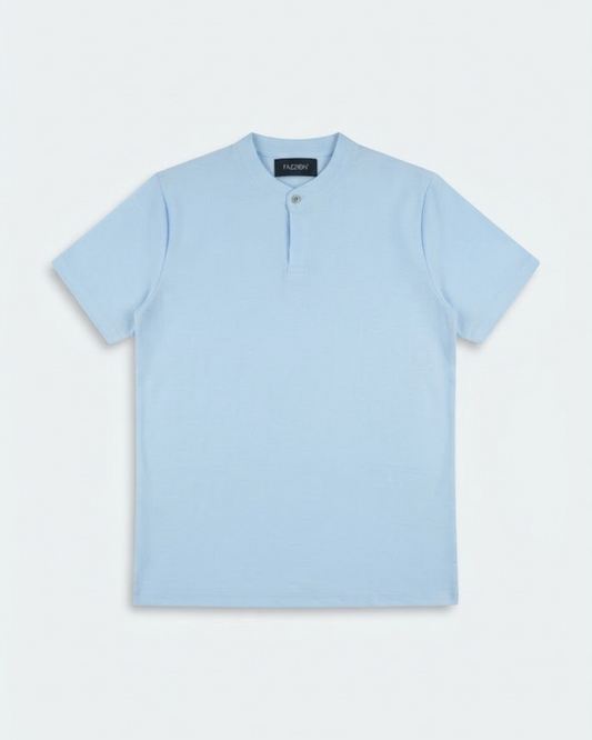 Christopher's Linen Mandarin Collar Shirt