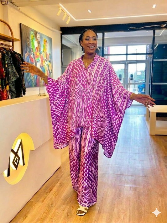 Madiba Magenta Aura Open-Side Teardrop Set