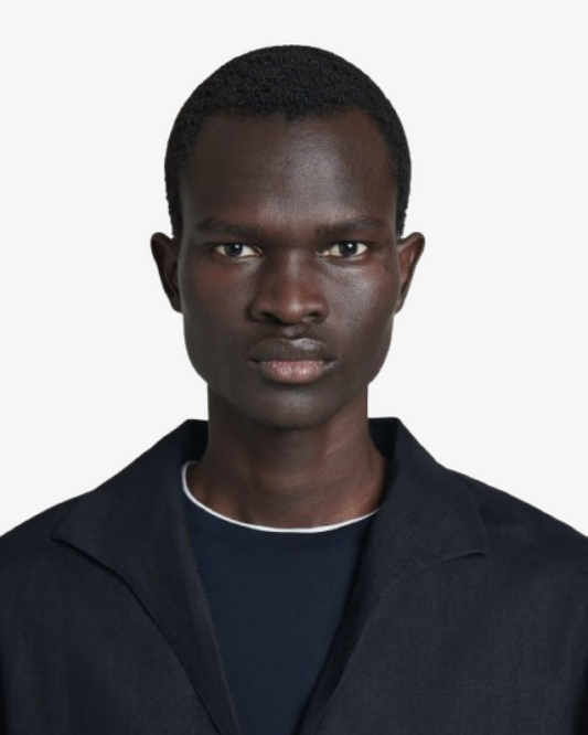 Cos Open Collar Linen Short Sleeve Shirt