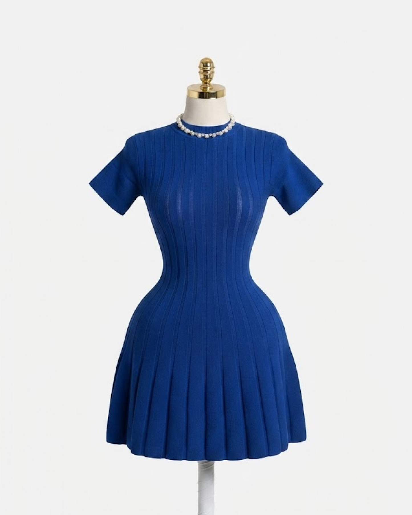Dark Blue thick flare dress