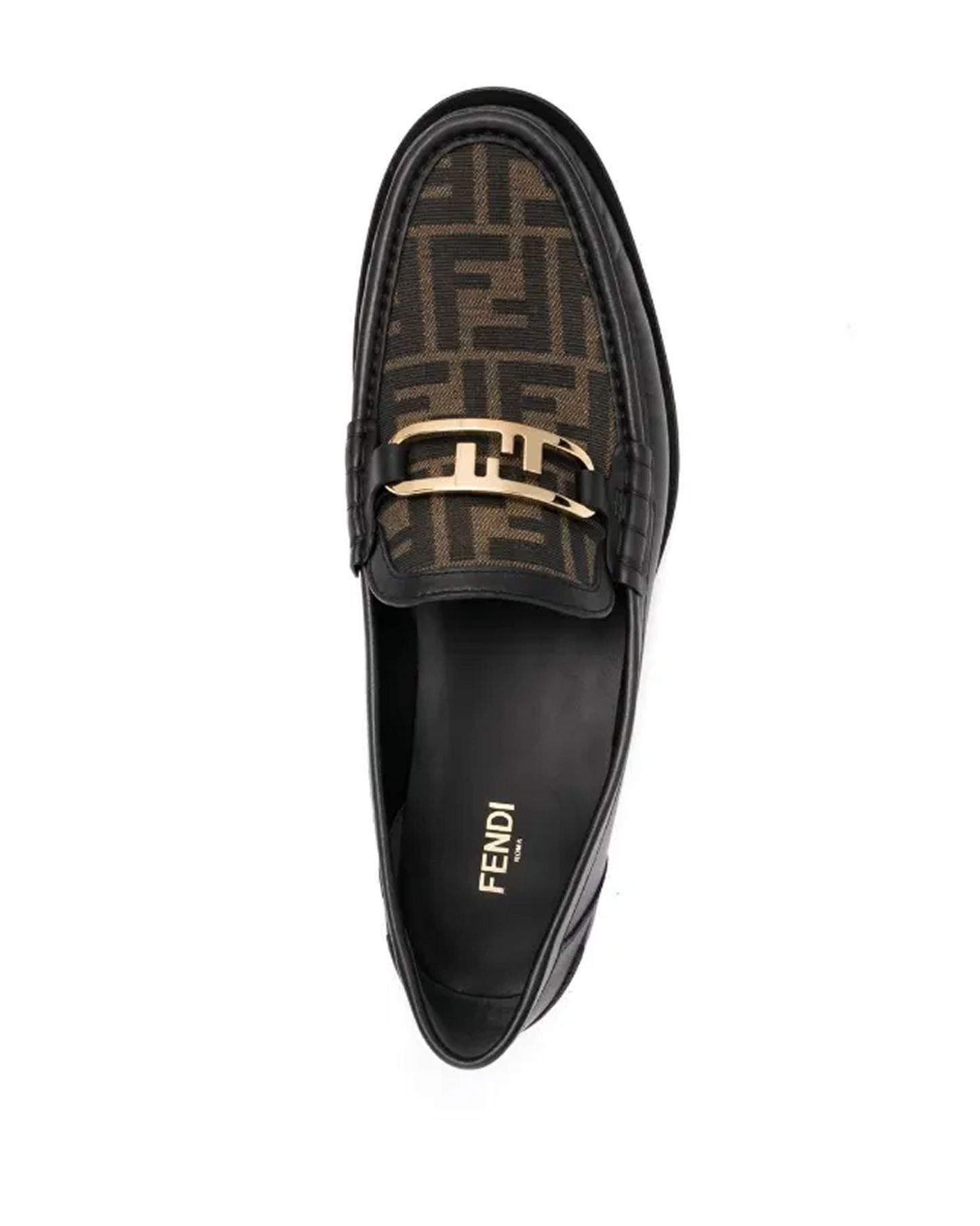 Fendi O'Lock Jacquard Vam Loafer Shoe