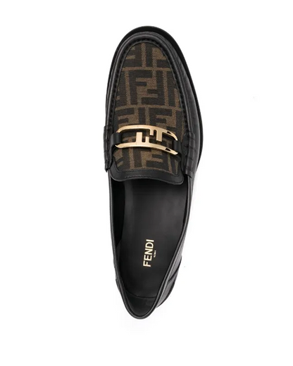 Fendi O'Lock Jacquard Vam Loafer Shoe