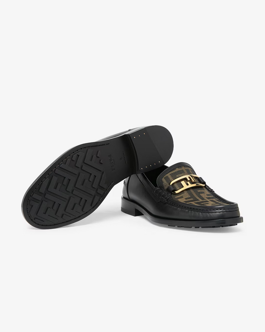Fendi O'Lock Jacquard Vam Loafer Shoe