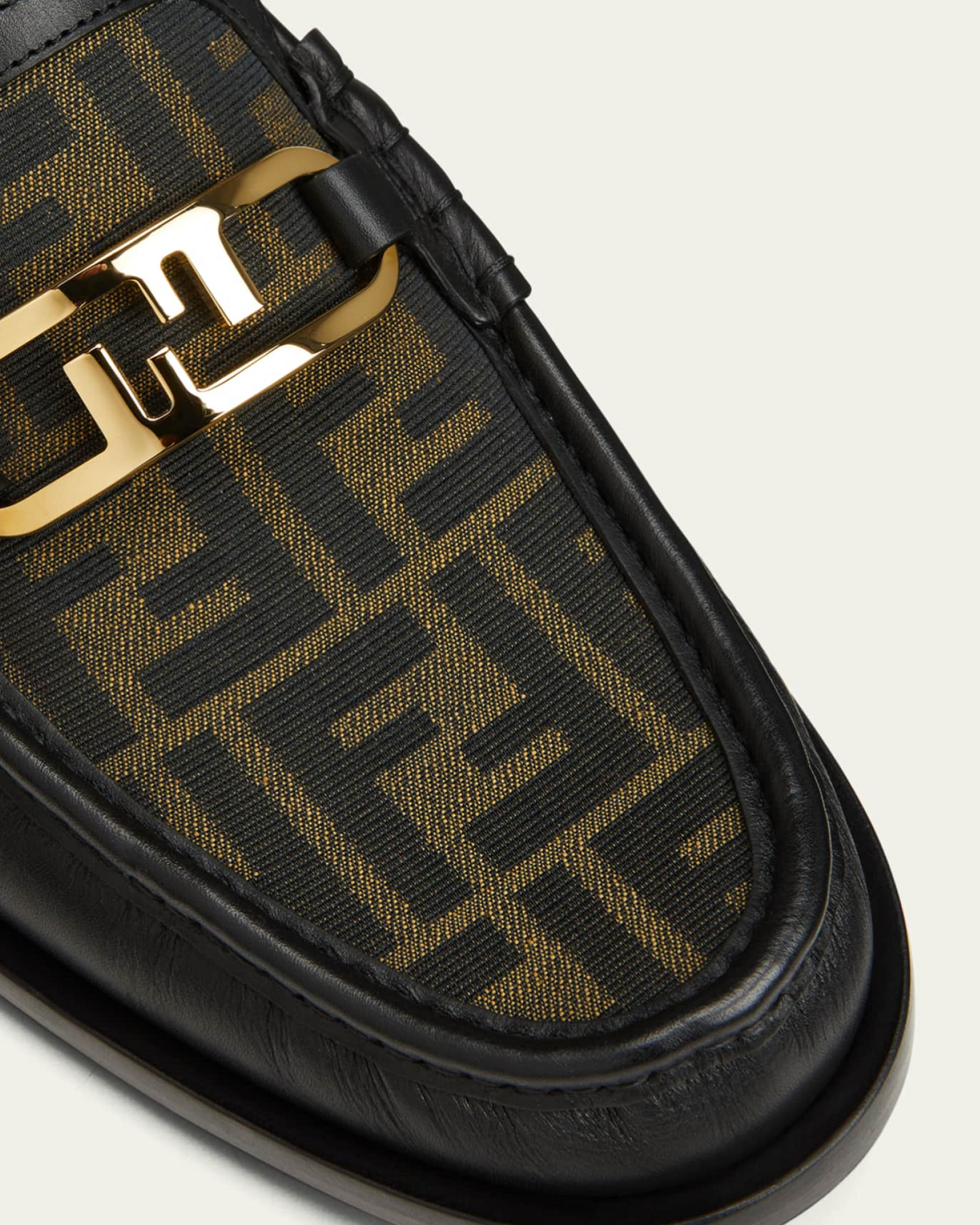Fendi O'Lock Jacquard Vam Loafer Shoe