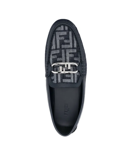 Fendi O'Lock Jacquard Vam Loafer Shoe