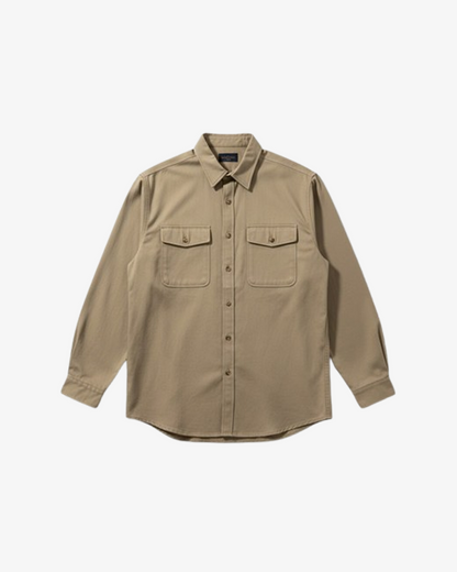 ASOS DESIGN Cotton Shacket Long Sleeve Shirt