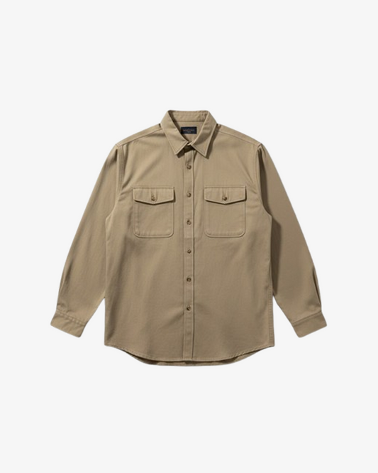 ASOS DESIGN Cotton Shacket Long Sleeve Shirt