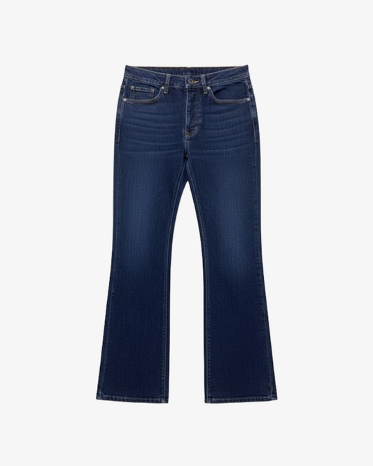 Boohooman Relaxed Rigid Flare Jean