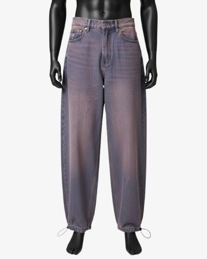 Boohooman Tinted Denim Parachute Jeans