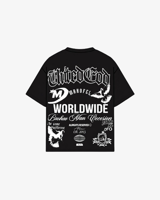 Boohooman Plus Limited Edition Moto Over The Seam Graphic Back T-Shirt