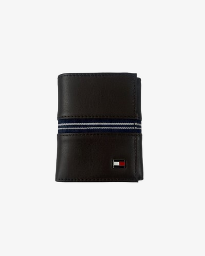 Tommy Hilfiger Flag Leather Bifold Credit Card Wallet