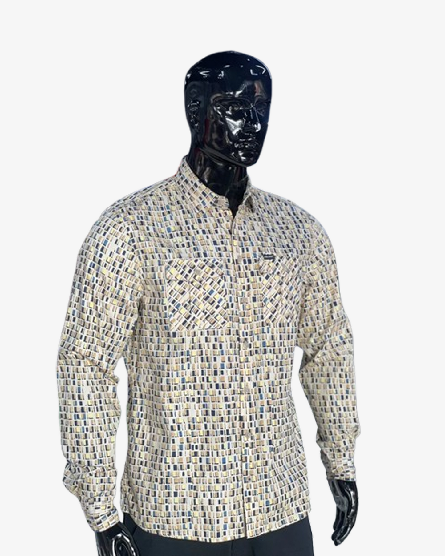 Blend Colour Patterned LS Shirt