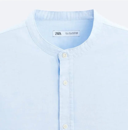 Zara Creased Effect Ss Shirt