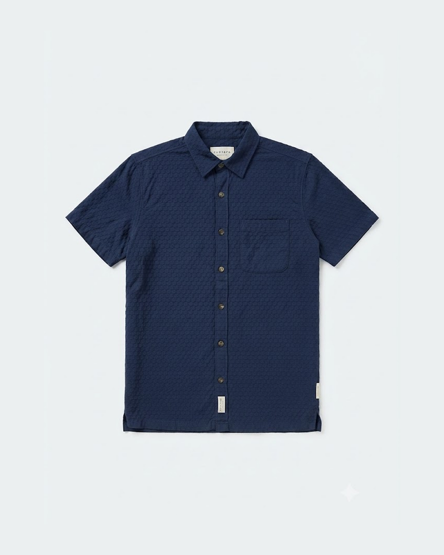 Hudson & Barrow Wovens Stone Short Sleeve Shirt