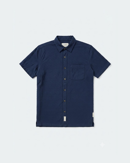 Hudson & Barrow Wovens Stone Short Sleeve Shirt