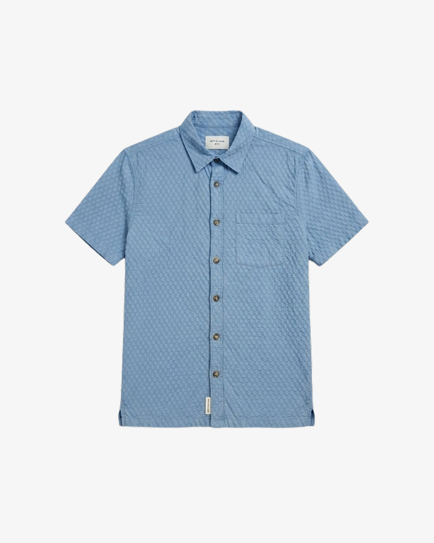 Hudson & Barrow Wovens Stone Short Sleeve Shirt