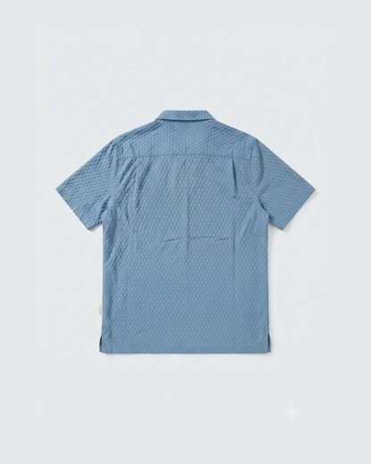 Hudson & Barrow Wovens Stone Short Sleeve Shirt