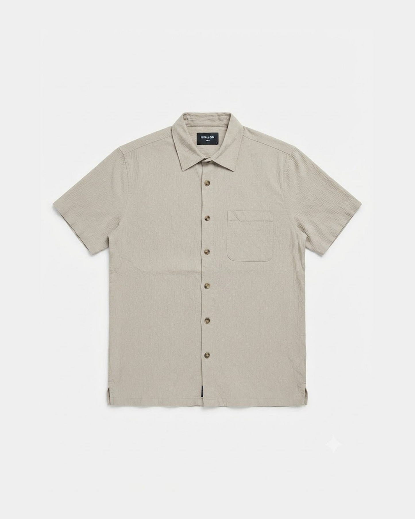 Hudson & Barrow Wovens Stone Short Sleeve Shirt