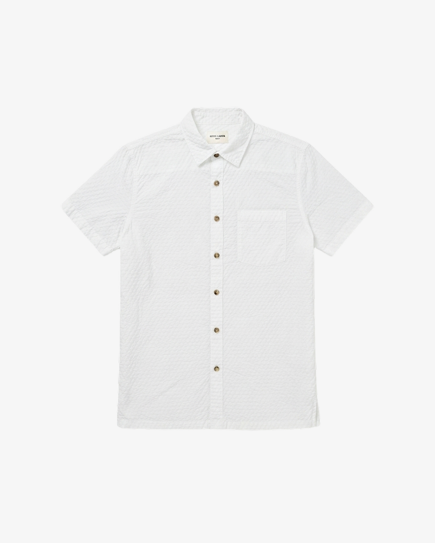Hudson & Barrow Wovens Stone Short Sleeve Shirt