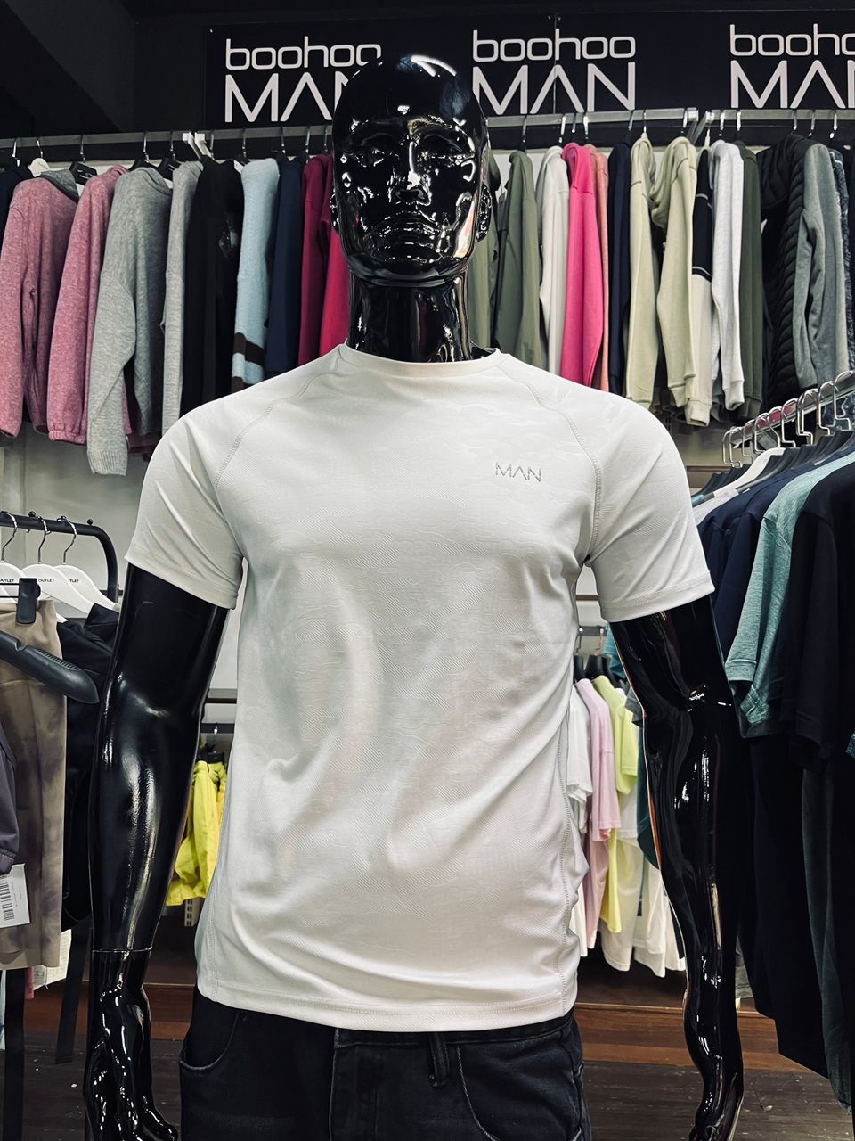 Boohooman Man Active Camo Raglan Ss T-shirt