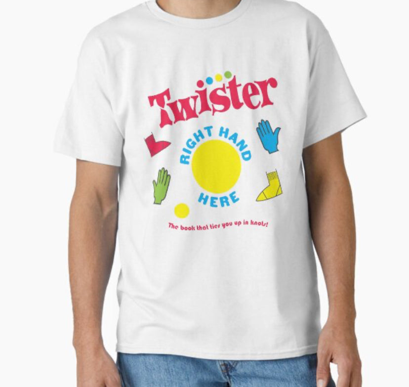 Oversized twister license t shirt in white