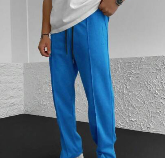 Tall slim fit stacked jogger in blue