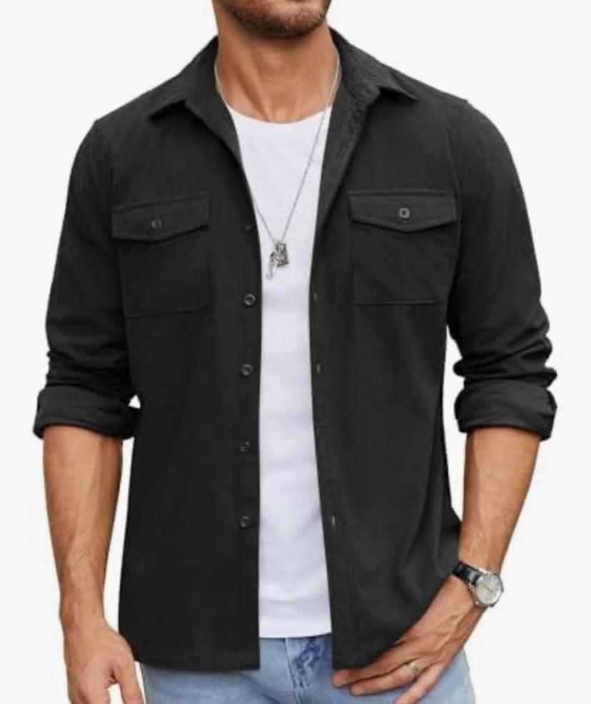 Inriccaldo ls shirt in black