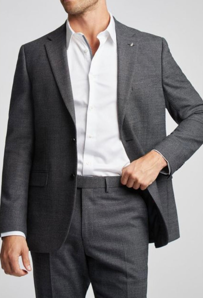 HARRY BROWN LOOSE FIT WOMEN BAMBOO SUIT JACKET IN GREY
