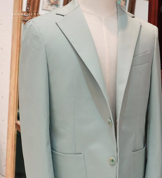 Boohooman craig dunday fit blazer in green