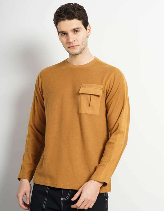 Inskel ss t shirt in brown