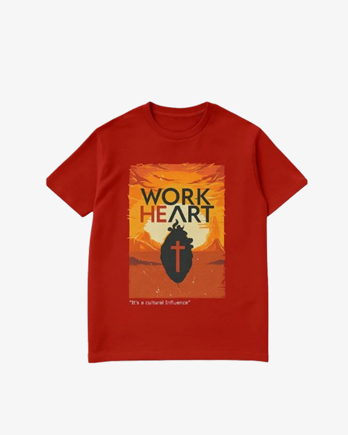 Jochdunse Work Of Heart Graphic Tee - Red