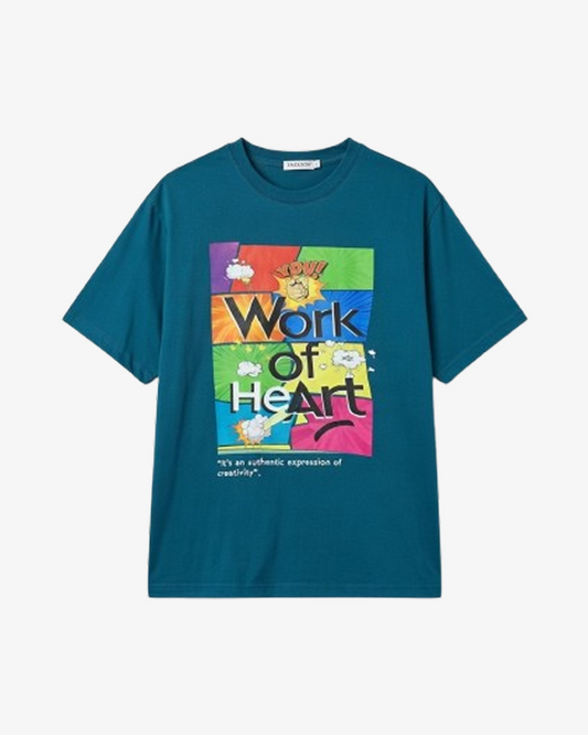 Jochdunse Work Of Heart Graphic Tee In Green
